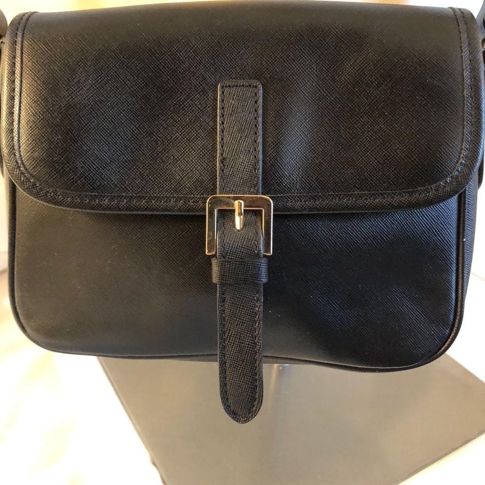 Black Leather Bag EUC! - Picture 3 of 8